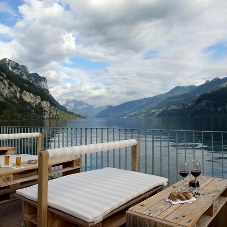 Flyhof Hotel Weesen Bagian luar foto